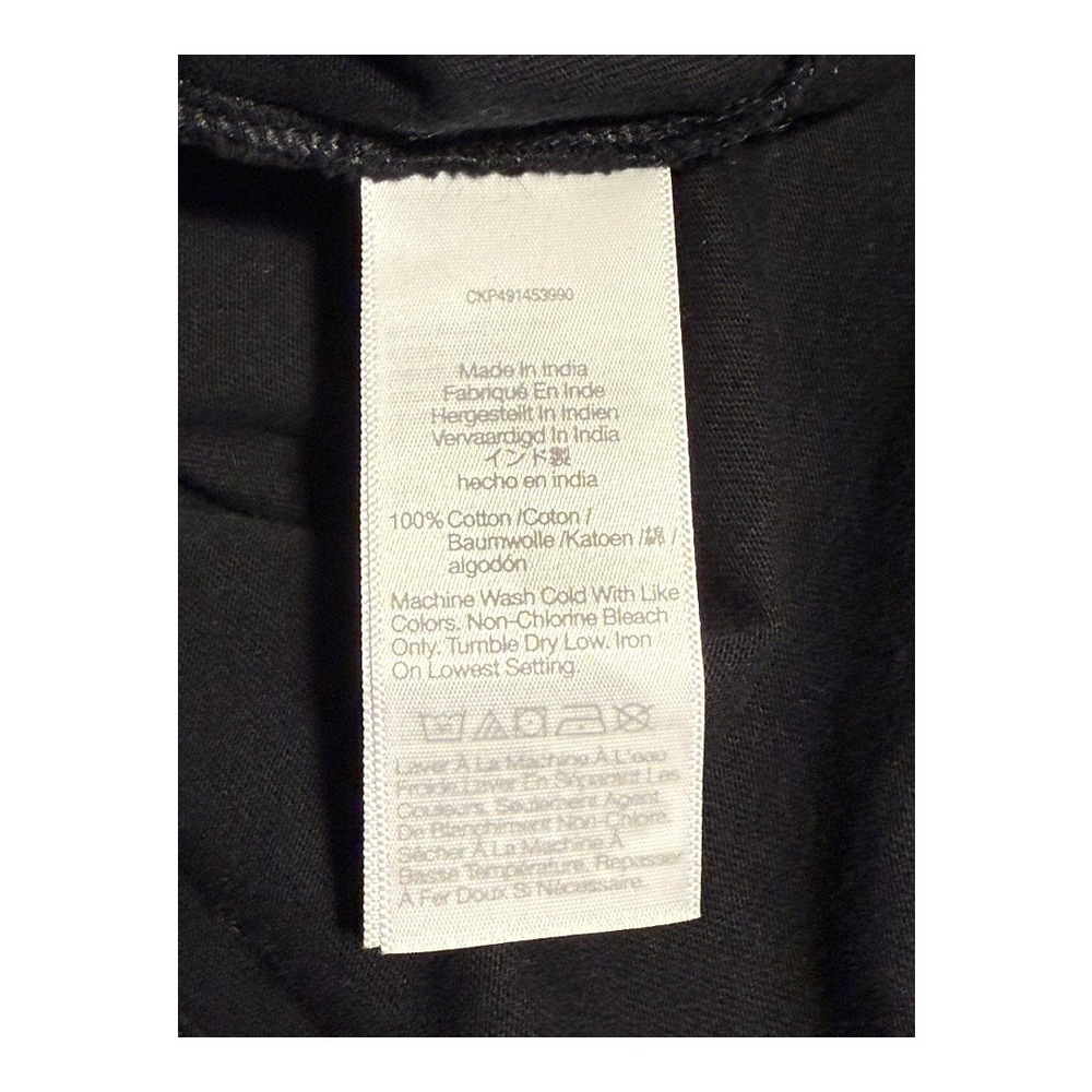 NEW Madewell Puff Sleeve Top Knit Tee Short Sleeve Jet Black Size XS - Picture 7 of 8